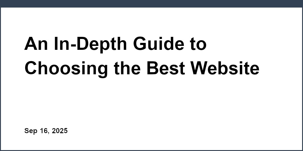 Thumbnail for: An In-Depth Guide to Choosing the Best Website Editor for Your Startup