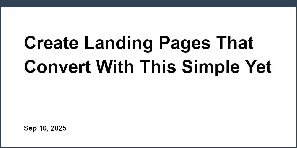 Thumbnail for: Create Landing Pages That Convert With This Simple Yet Powerful Builder