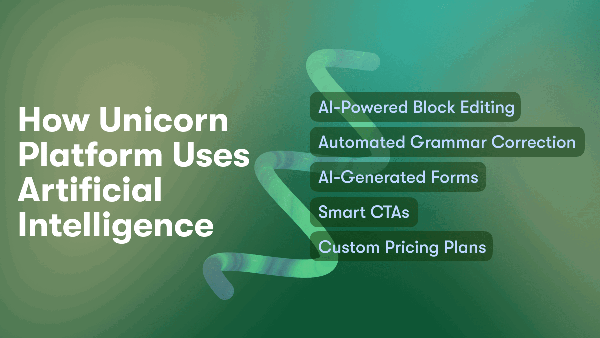 An innovative AI-powered website builder and landing page creator launching in 2023. The Unicorn Platform uses cutting edge technology to build professional websites and landing pages in minutes.