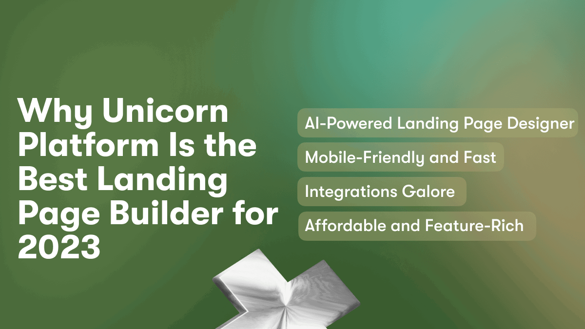 Unicorn Platform is the only landing page builder you'll ever need. Create high-converting landing pages with our drag and drop builder and increase your conversions.